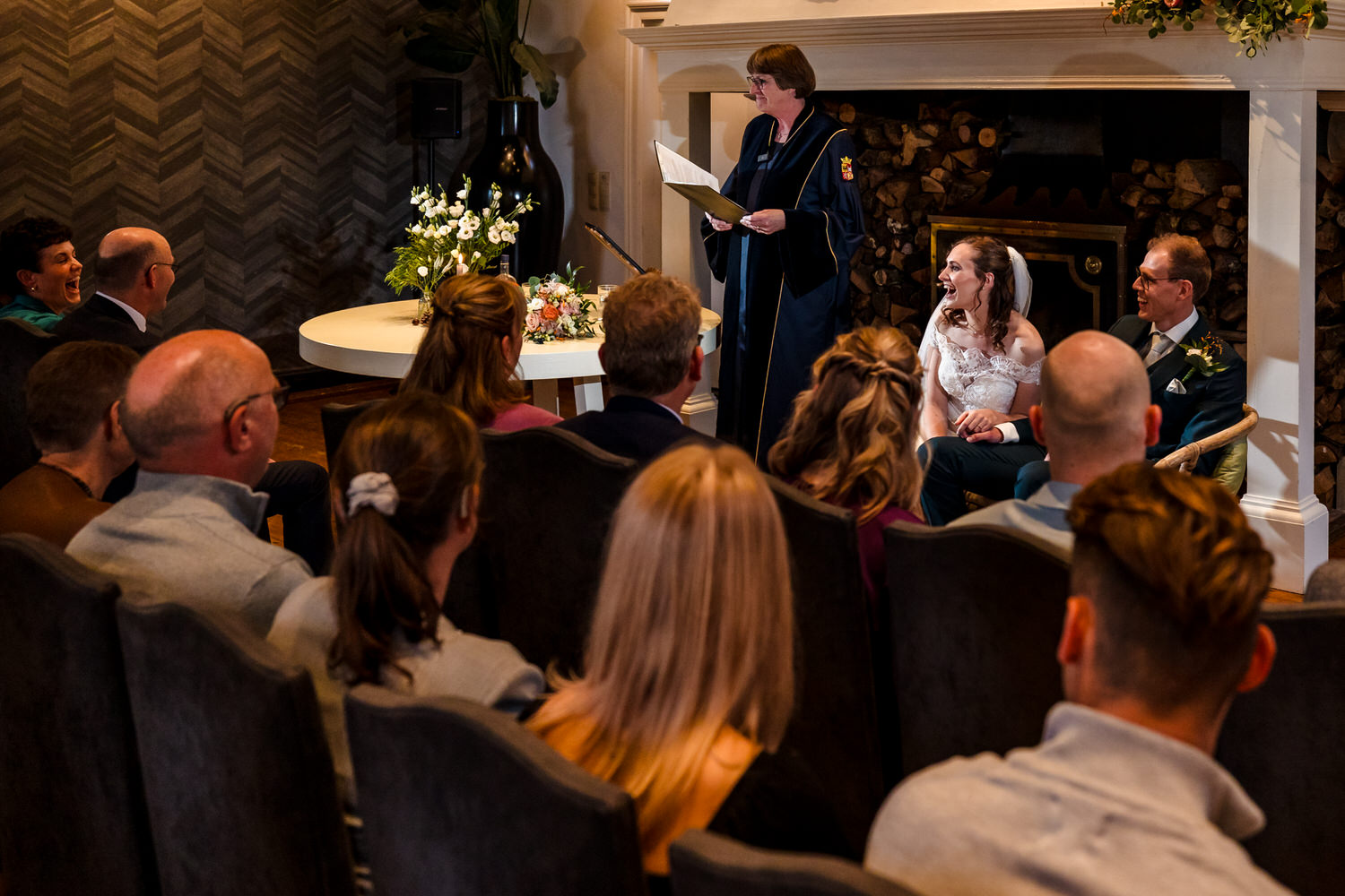 ceremonie bij slot doddendael in ewijk, gelderland