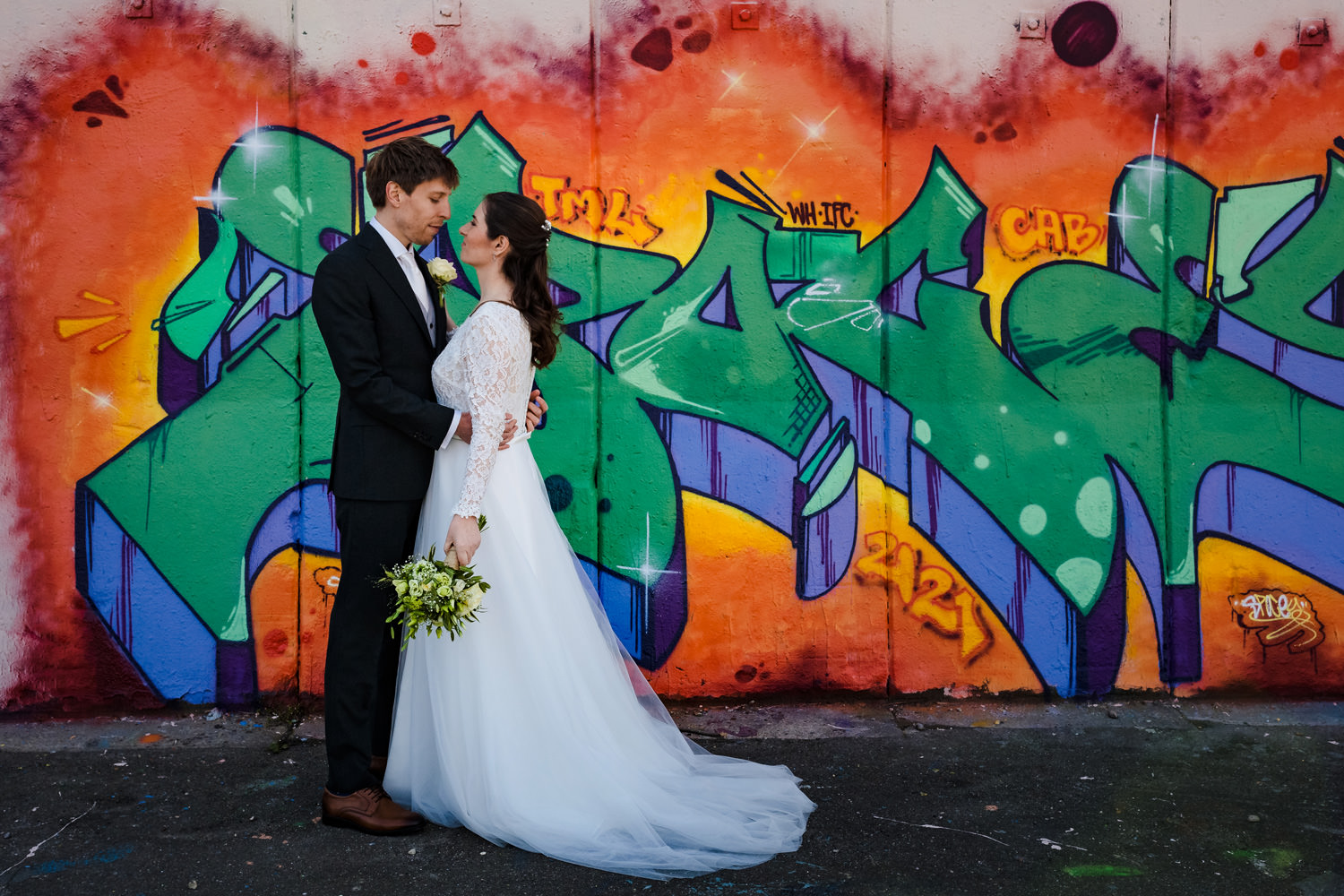 bruidsreportage graffiti