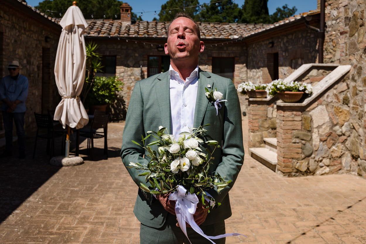 bruiloft toscane first look