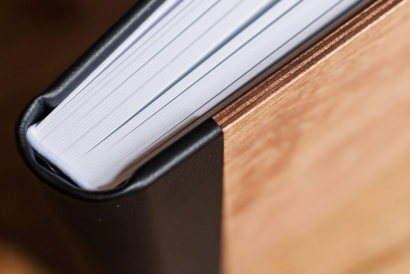 hout kunstleer cover