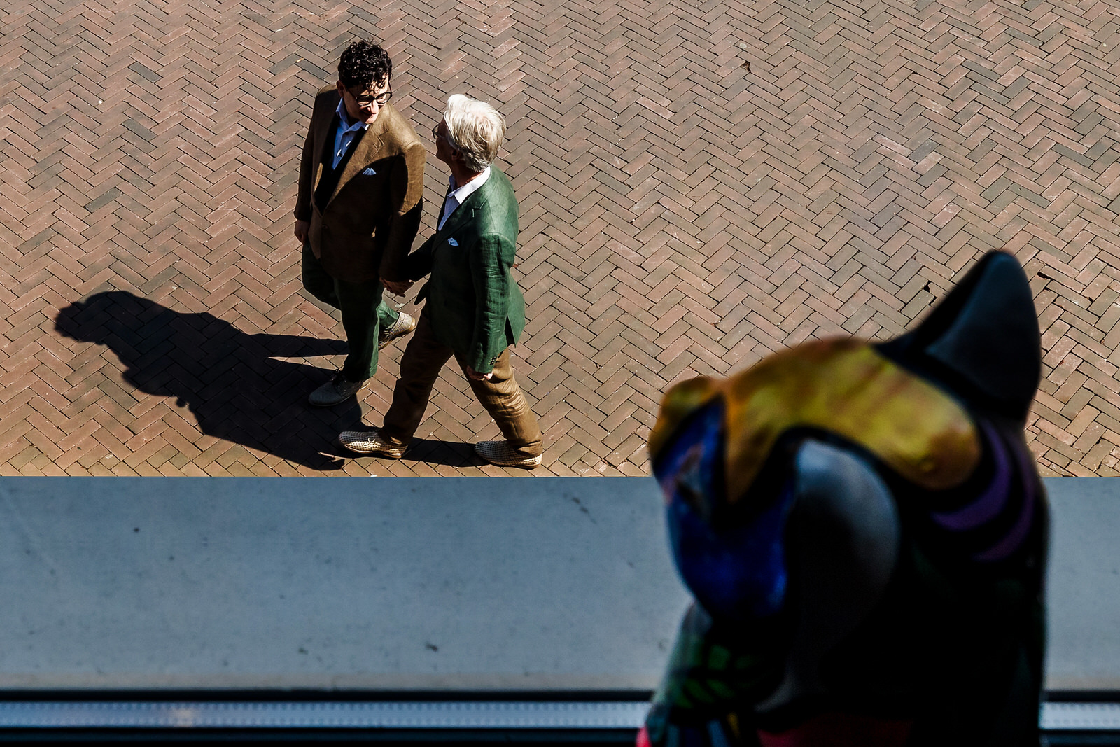 fotoshoot bruiloft twee mannen binnenstad utrecht