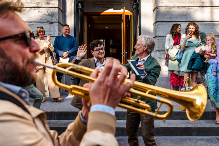 bruiloft in de binnenstad van utrecht