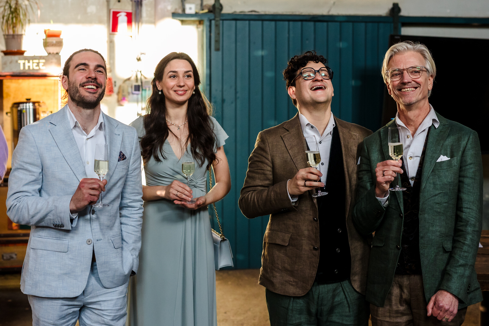 trouwreceptie in de metaal kathedraal in utrecht