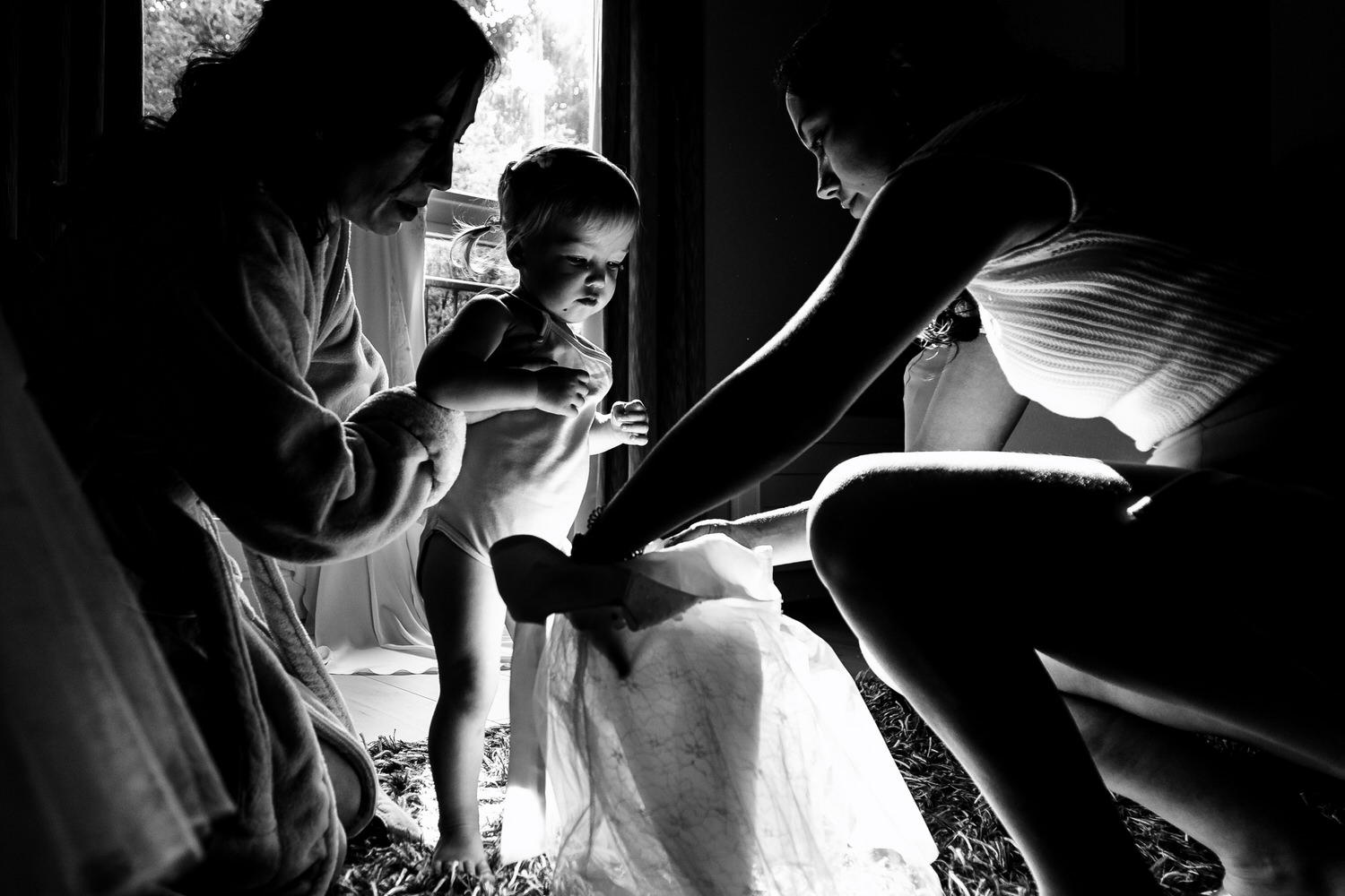getting ready van bruid en dochter tijdens bruiloft in de betuwe