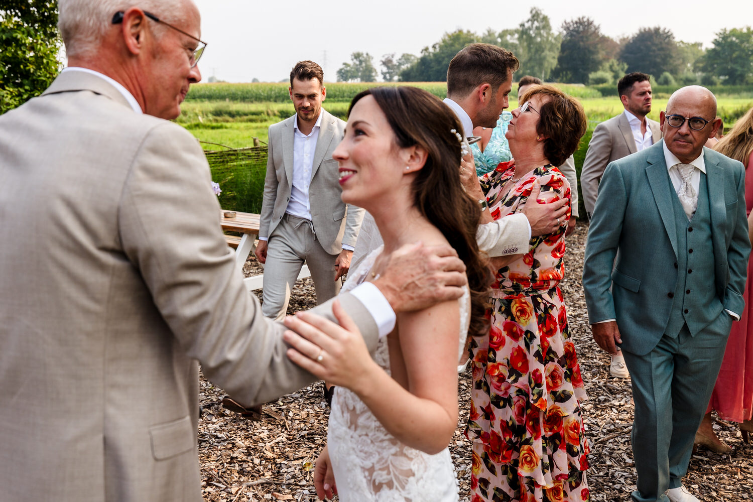 felicitaties tijdens bruiloft in de betuwe