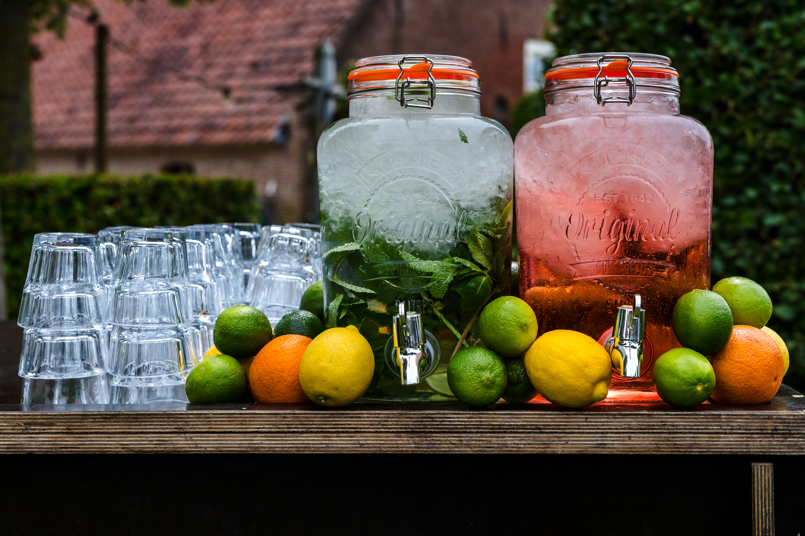 verfrissende drankjes om veilig te kunnen trouwen in de hitte
