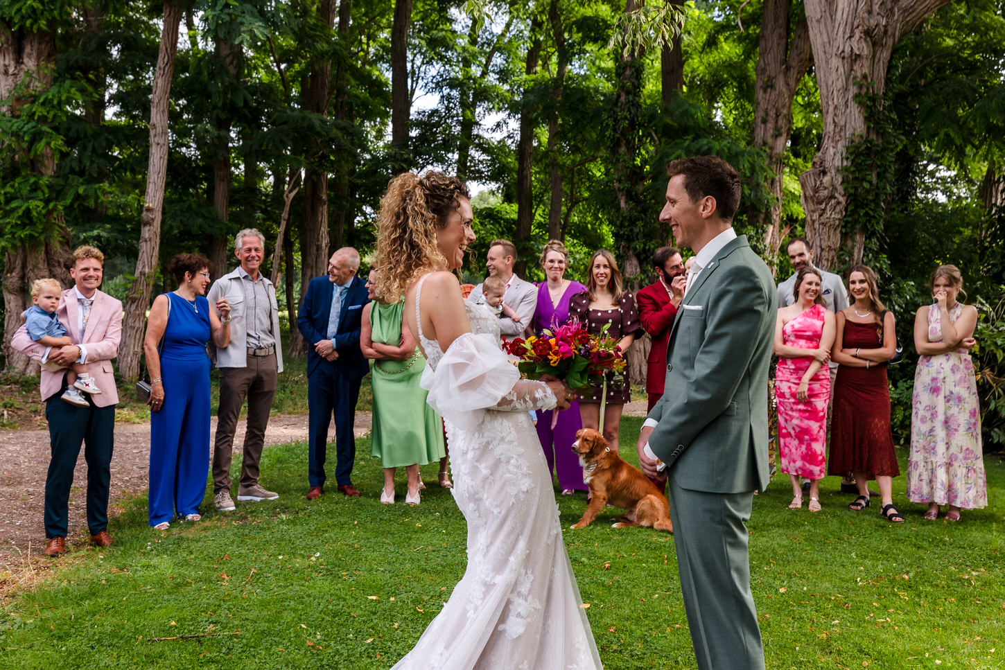 first look van bruid en bruidegom in noord-limburg