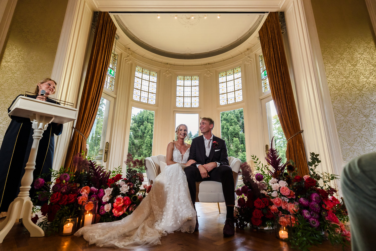 trouwceremonie in kasteel de hooge vuursche in baarn