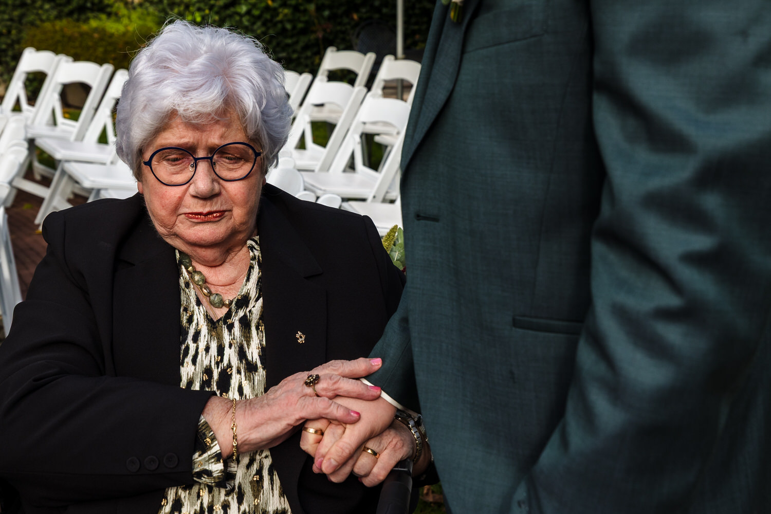 ontmoeting van bruidegom en oma