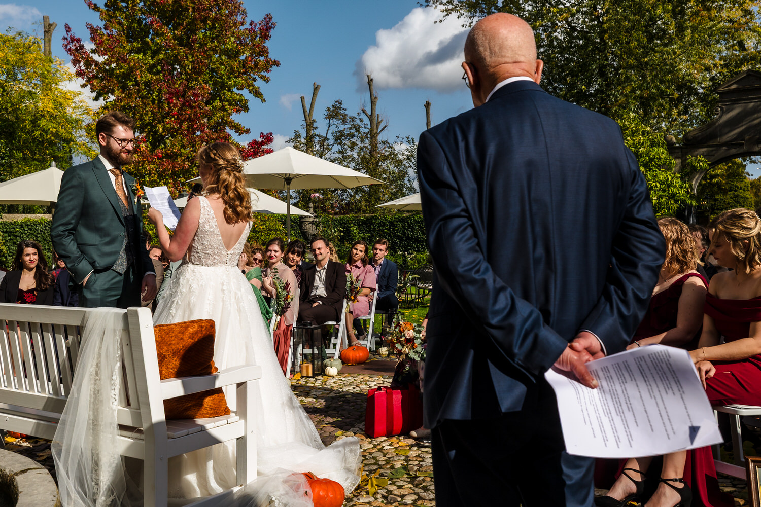 trouwceremonie op kasteel groot buggenum