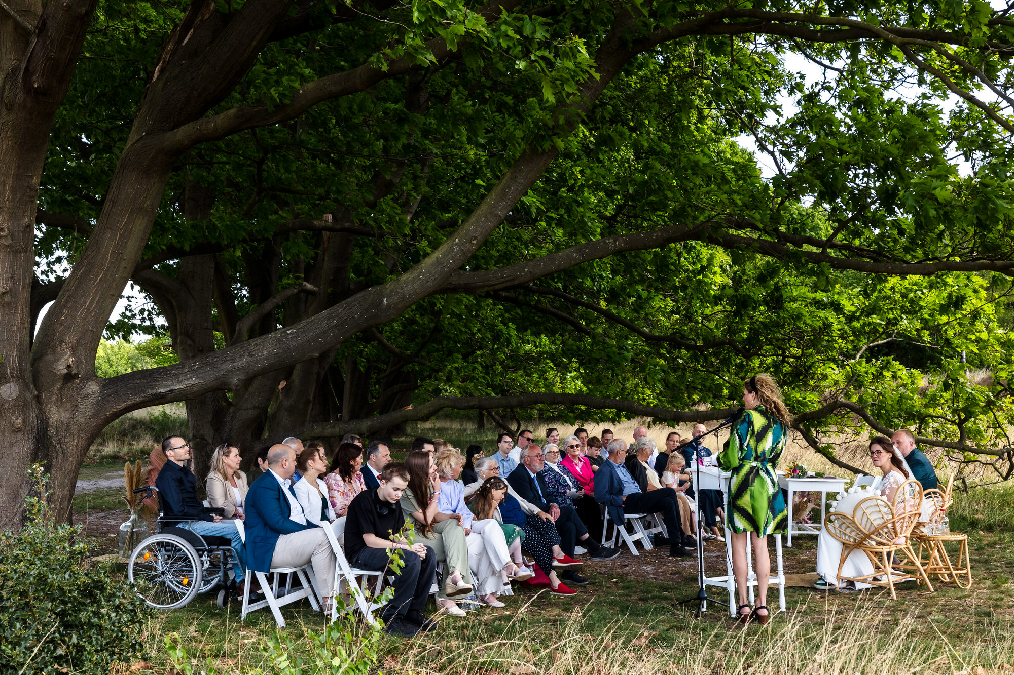 ceremonie op de heide bij de mof in leusden