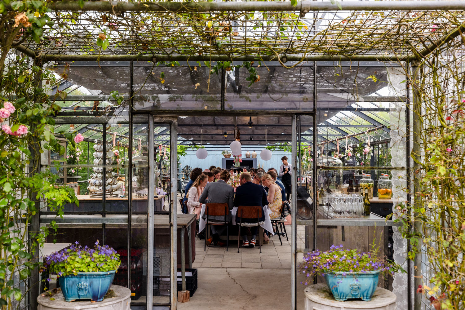 bruiloftsdiner in de kas van het hoogh huys